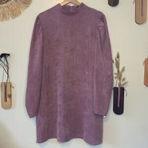 Pink Missguided Corduroy Style Dress US Size 14 NWT